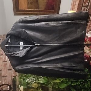 Ricardo Black Leather Jacket | Minimalist Moto Biker 90s Y2K Streetwear